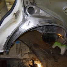 Rear inner wheel arch repair